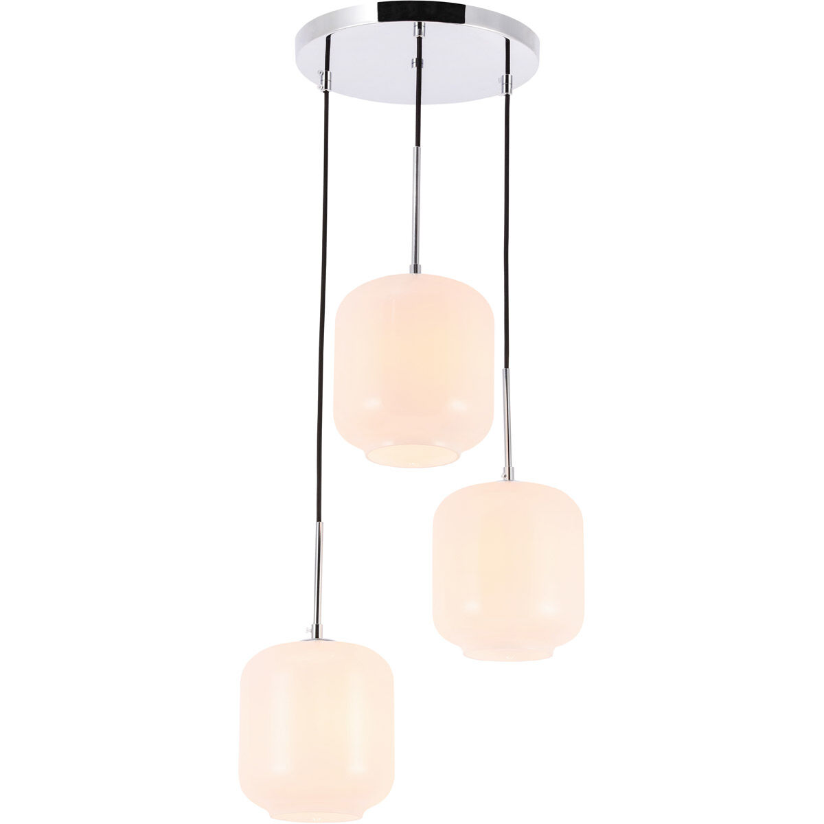 Collier 3 Light 17.5 inch Chrome Pendant Ceiling Light