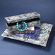Rorschach 17.25 X 6.5 inch Indigo Blue Lacquer Long Box