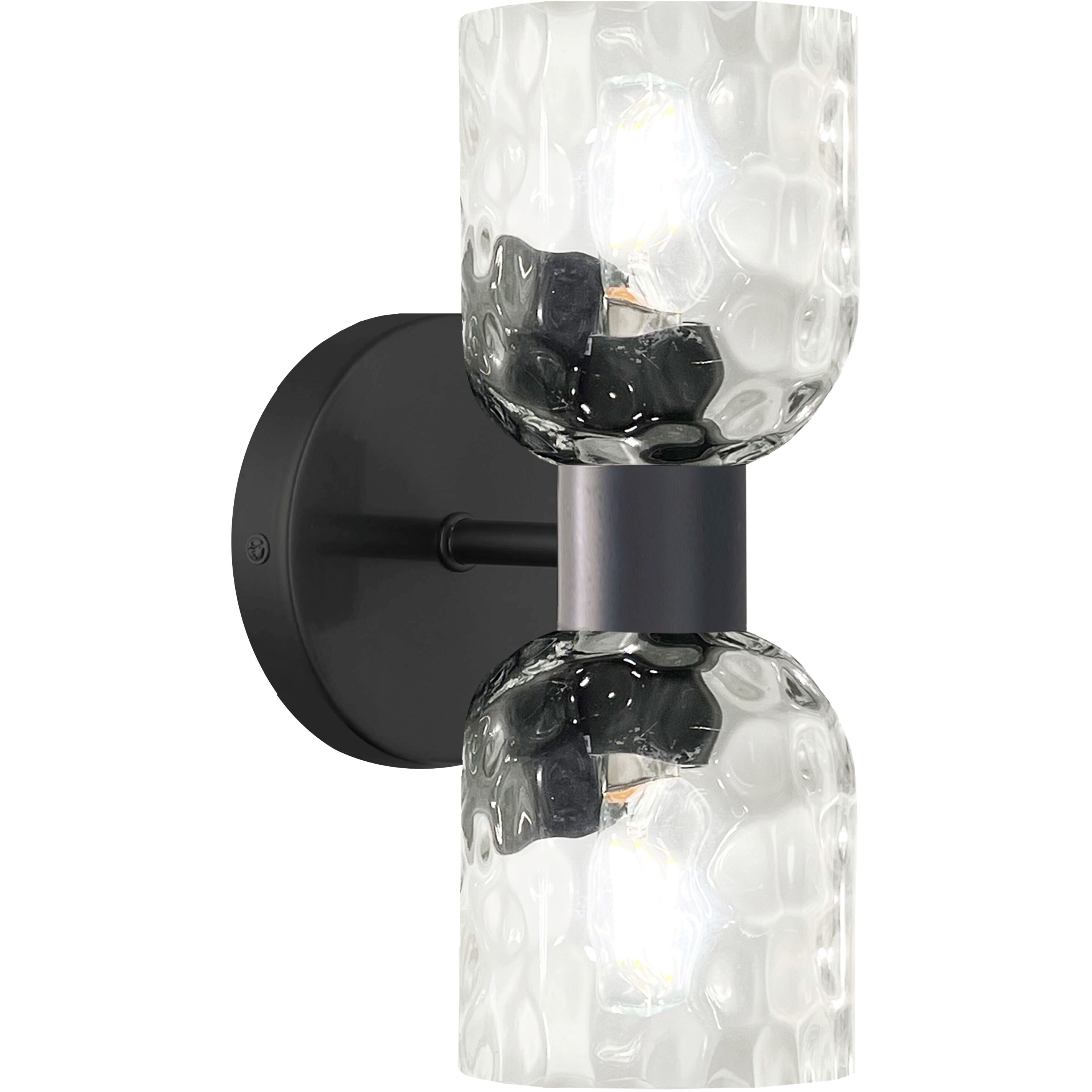 Vallora 2 Light 5.75 inch Matte Black Vanity Light Wall Light