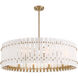 Bardon 12 Light 36 inch Celeste Brass Pendant Ceiling Light