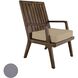 Teak 20 X 18 inch Gray Outdoor Cushion, Armchair Cushion