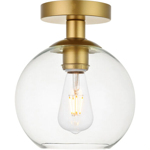 Baxter 1 Light 8 inch Brass Flush Mount Ceiling Light