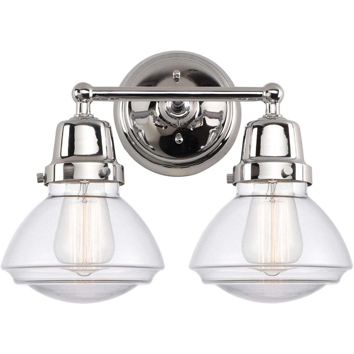 2 light chrome vanity light clearance