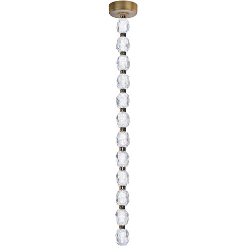 Forever Seduction LED 45.6 inch Aged Brass Modular Pendant Ceiling Light, Driver in Canopy