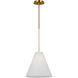 AERIN Remy 1 Light 11 inch Burnished Brass Pendant Ceiling Light