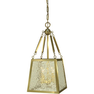 Avery 5 Light 12 inch Brushed Brass Pendant Chandelier Ceiling Light