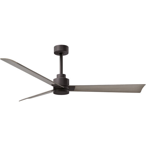 Atlas Alessandra 56 inch Textured Bronze with Gray Ash Blades Indoor/Outdoor Ceiling Fan