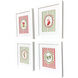Bright Whimsy Multi and Green and Red and White Framed Art, Propac