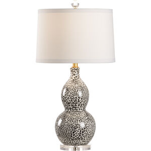 Wildwood 29 inch 100.00 watt Black/Gray/White Decal/Clear Table Lamp Portable Light