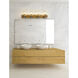 Lawson 4 Light 32 inch Rubbed Brass Vanity Wall Light in Rubbed Bronze