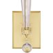 Paxton Sconce Wall Light in Aged Brass
