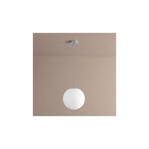 Luna LED 12 inch Polished Nickel Pendant Ceiling Light in 3000K