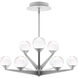 Double Bubble 9 Light 23.88 inch Satin Nickel Chandelier Ceiling Light