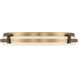Arclume LED 18.75 inch Legacy Brass and Dark Matte Black Flush Mount Ceiling Light