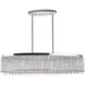Claire 7 Light 46 inch Chrome Island/Pool Table Light Ceiling Light