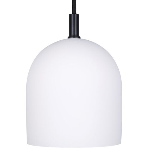 Jack 1 Light 6 inch Matte Black Pendant Ceiling Light in White Cement