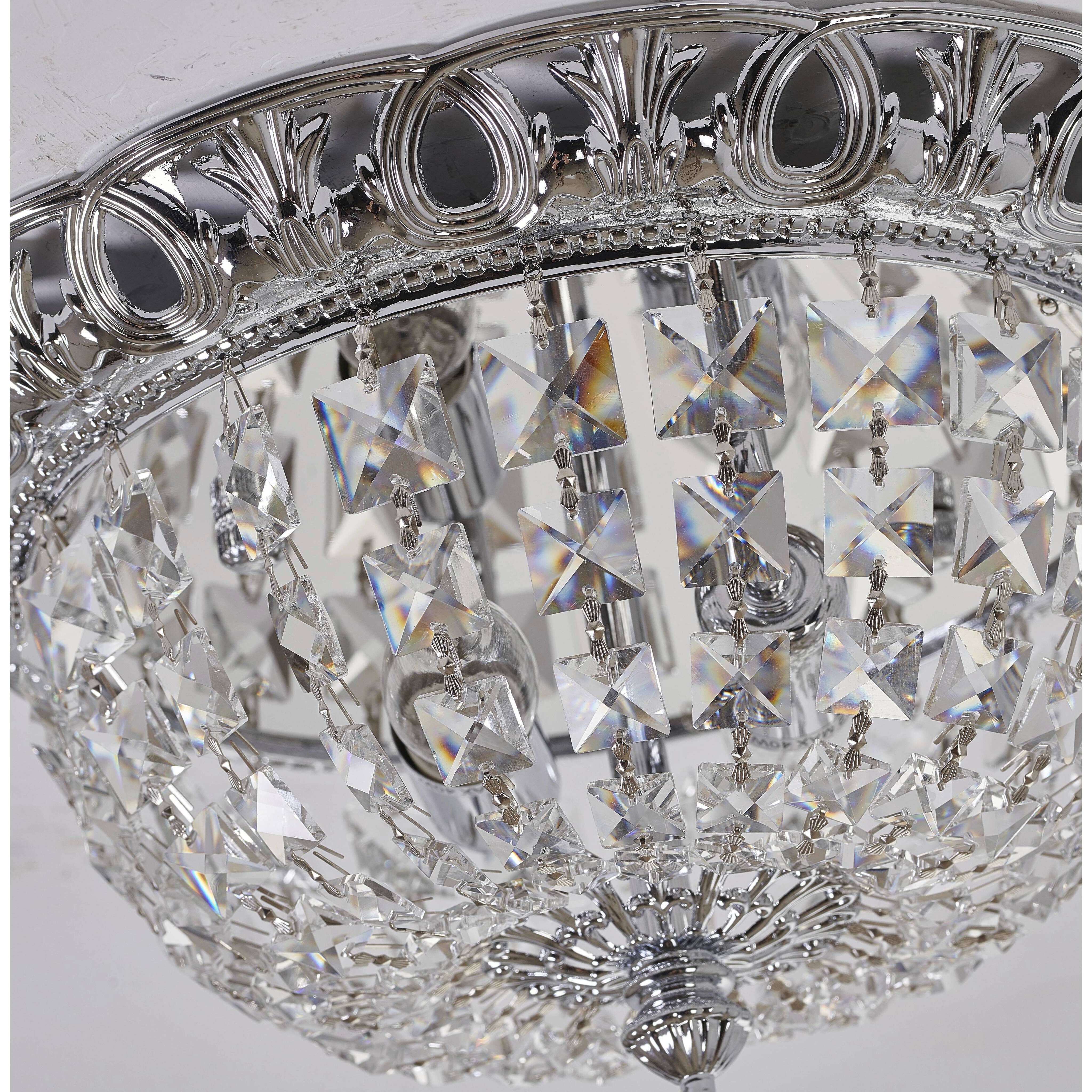 Canada 2 Light 13 inch Chrome Flush Mount Ceiling Light
