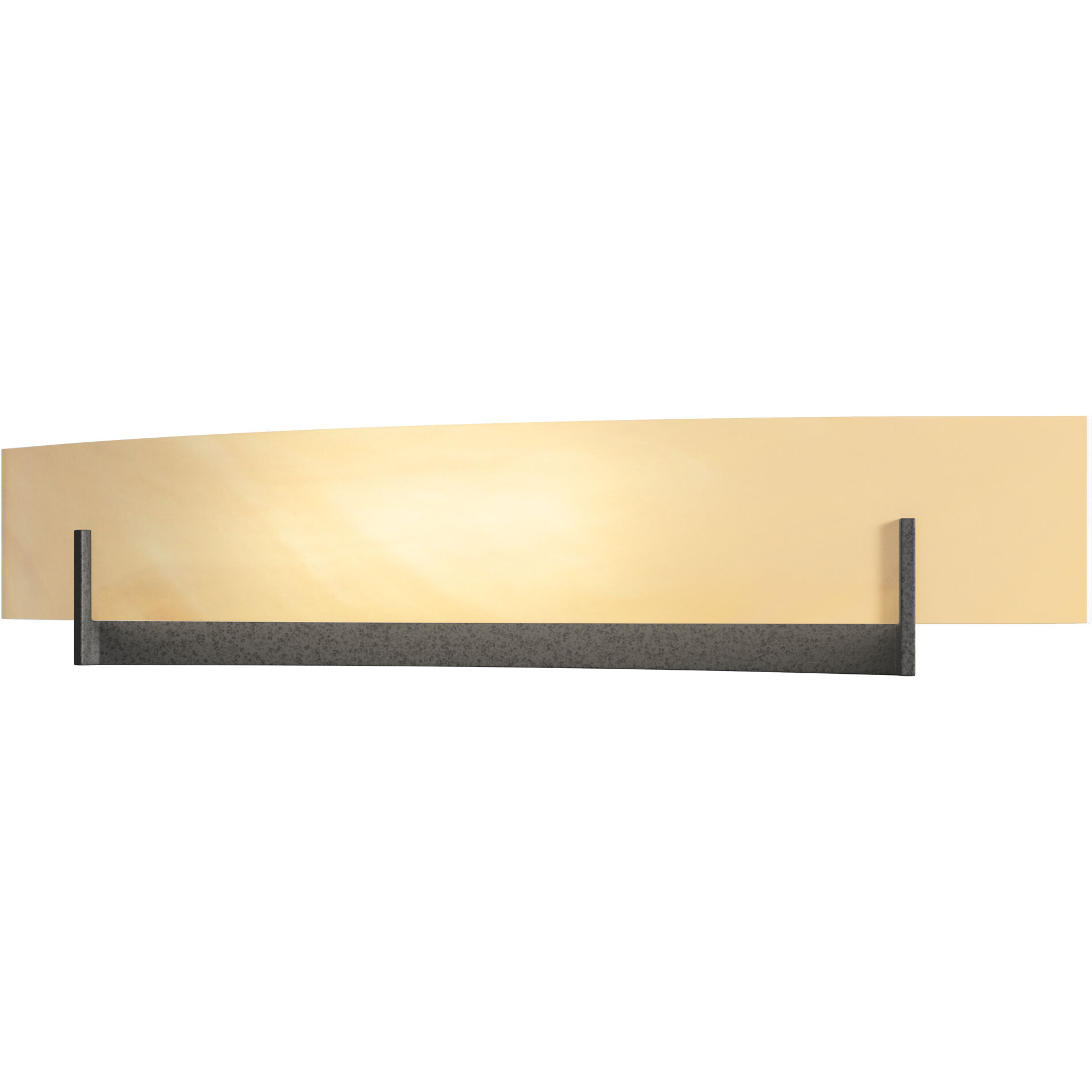 Axis 2 Light 28 inch Natural Iron Sconce Wall Light in Amber Swirl, Large