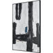 Obsidian I Black with Dark Blue Framed Wall Art