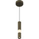 Ronda 1 Light 2 inch Weathered Brass Standard Pendant Ceiling Light