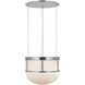 Chapman & Myers Martil LED 24 inch Polished Nickel Lantern Pendant Ceiling Light