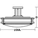 Carlisle LED 24 inch Satin Nickel Semi-Flush Mount Ceiling Light