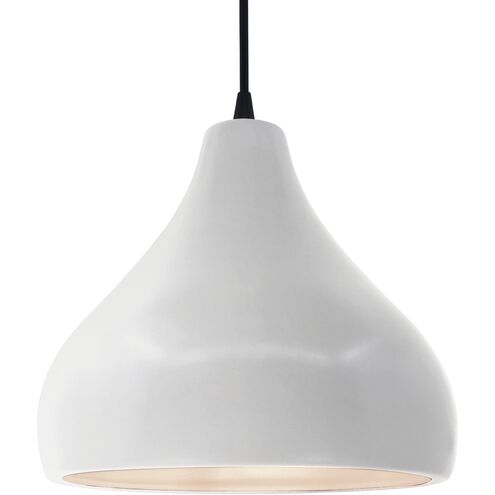 Radiance LED 13.5 inch Bisque and Matte Black Pendant Ceiling Light