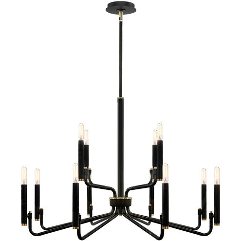 Bedford LED 32 inch Matte Black Chandelier Ceiling Light