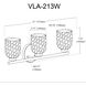 Vallora 3 Light 21 inch Polished Chrome Vanity Light Wall Light
