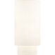 Textile Collection - Classic Family 1 Light 6.25 inch White Linen ADA Wall Sconce Wall Light in 4" D x 6.25" W x 13" H, EVOLV
