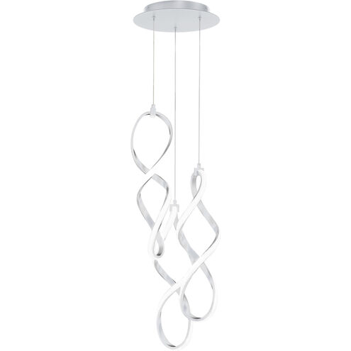 Interlace LED 11.75 inch Chrome Multi-Light Pendant Ceiling Light, dweLED