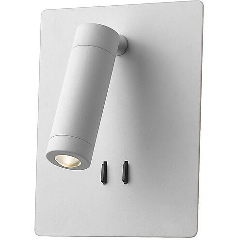 Dorchester LED 6.25 inch White Wall Sconce Wall Light