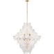 AERIN Loire LED 44 inch Gild Entry Chandelier Ceiling Light, Grande