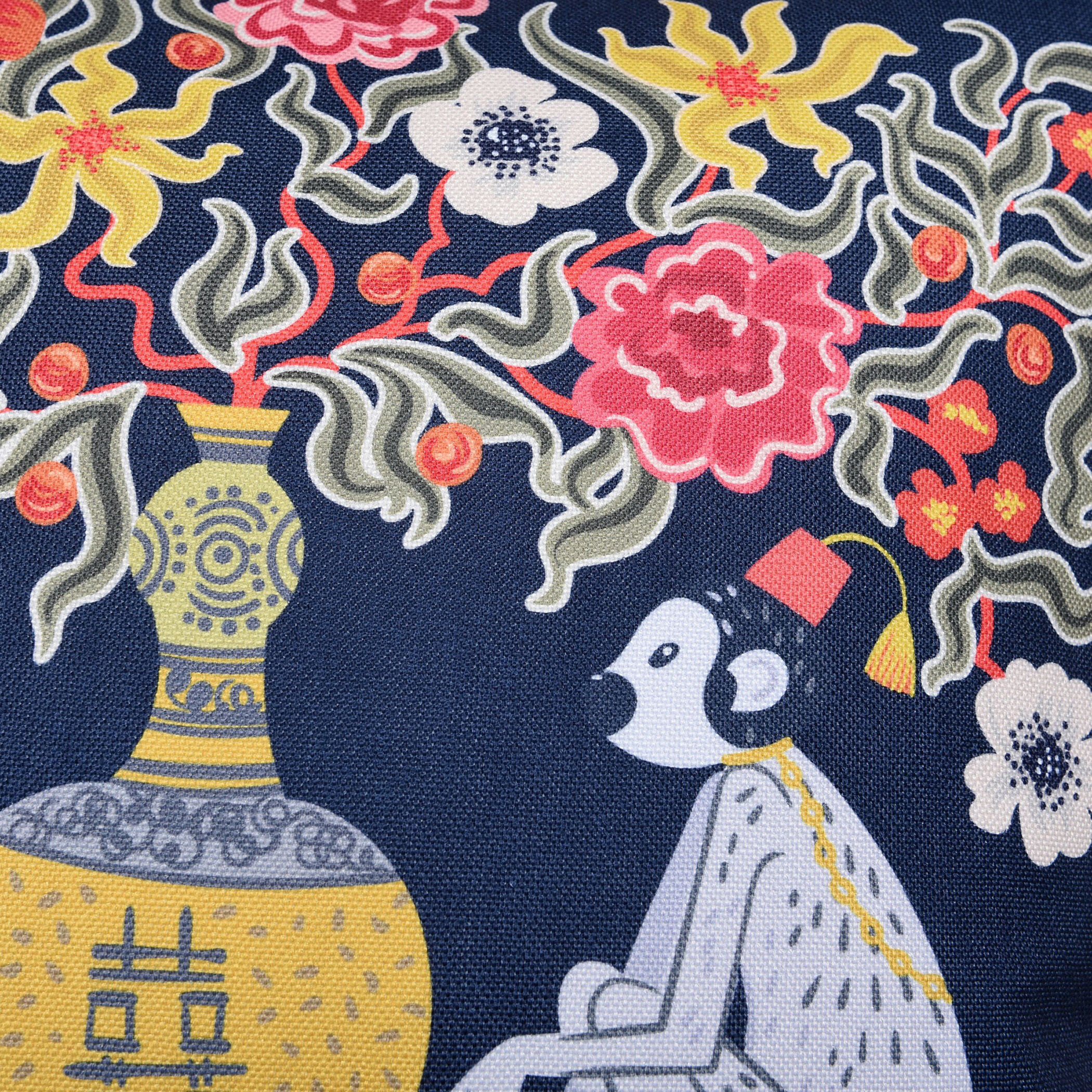 Dann Foley 24 inch Navy Throw Pillow