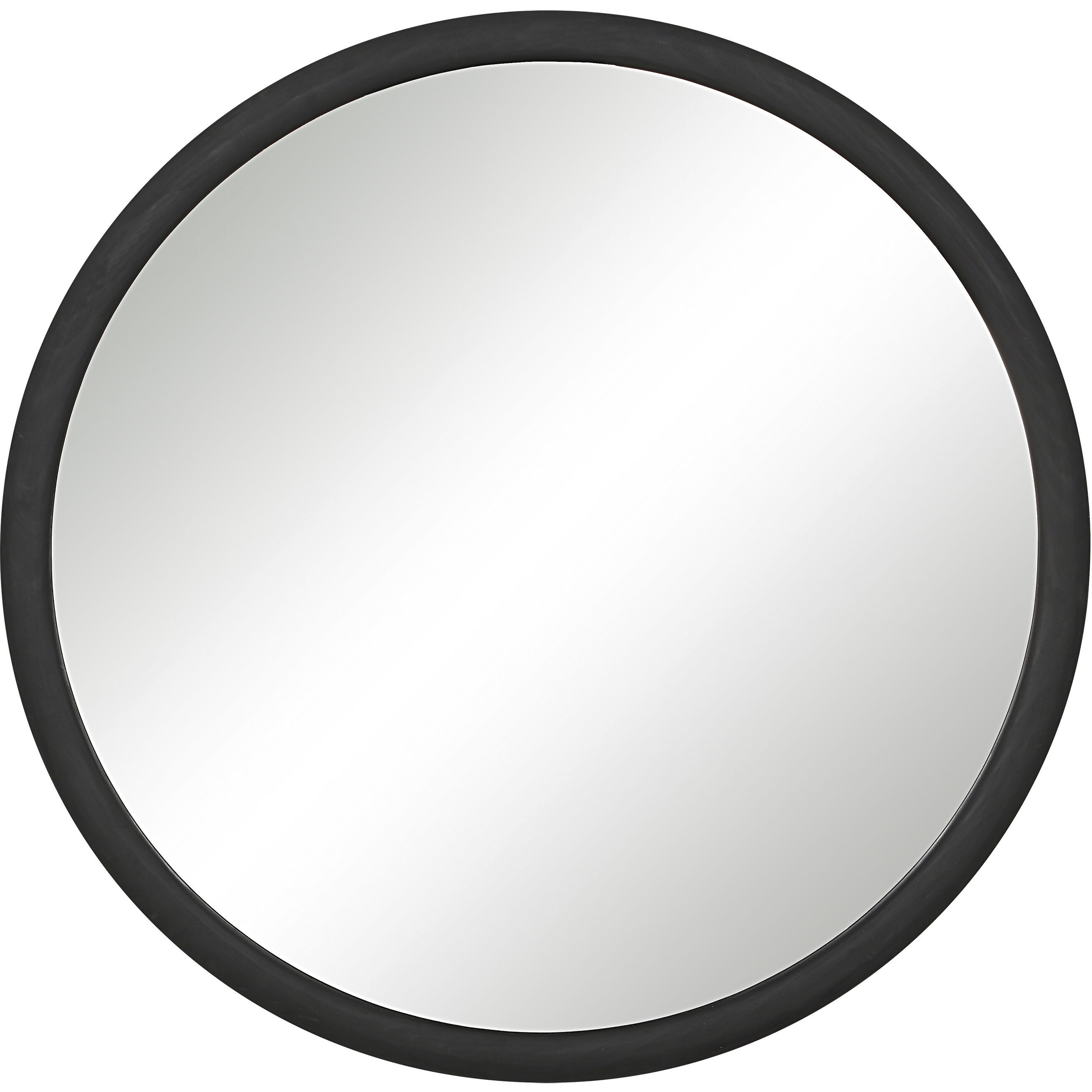 Olica 40 X 40 inch Matte Black Wall Mirror