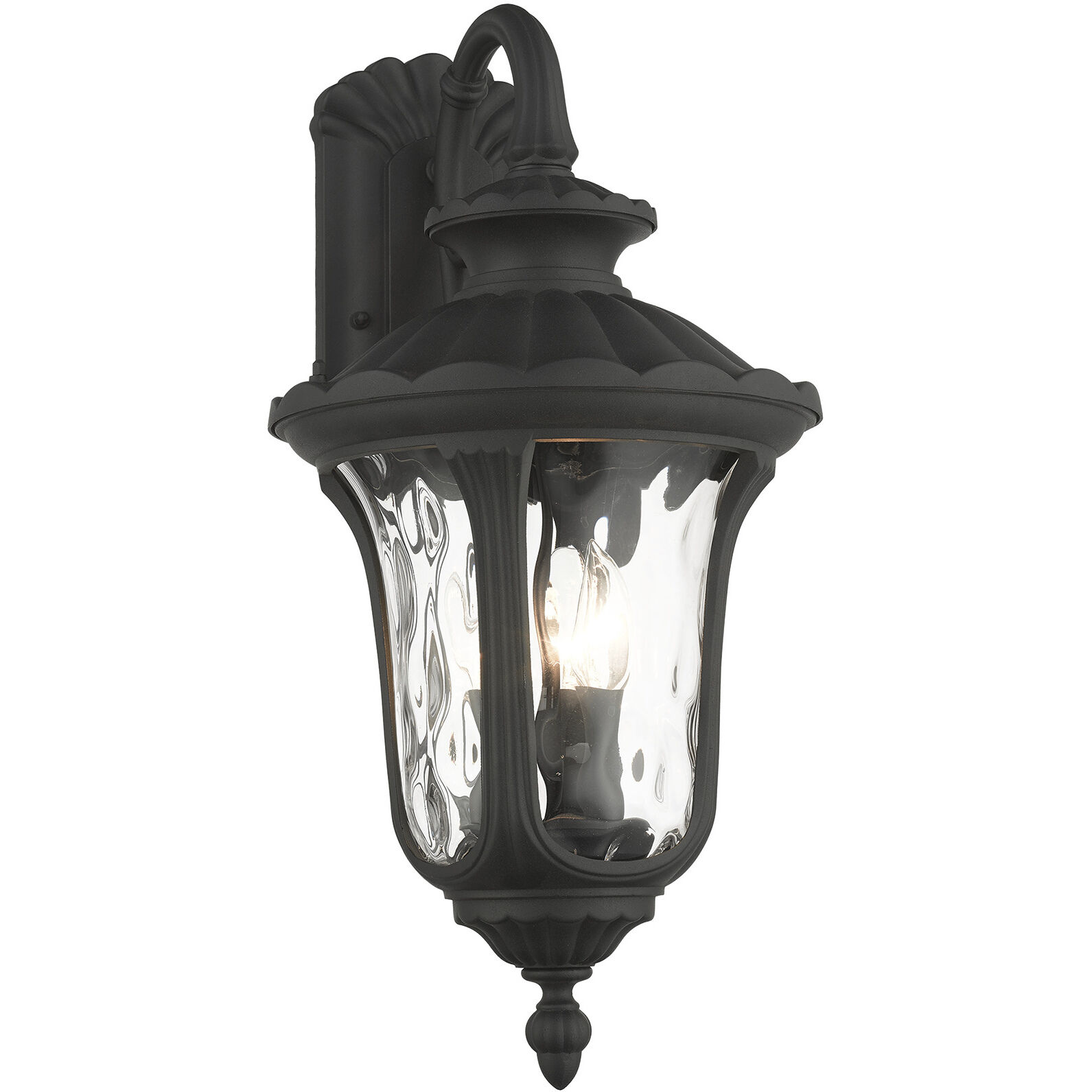Oxford 3 Light 23 inch Textured Black Outdoor Wall Lantern