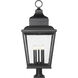 Raphael 5 Light 42.75 inch Sand Black Outdoor Pier Mounted Fixture in Soft Sand Black