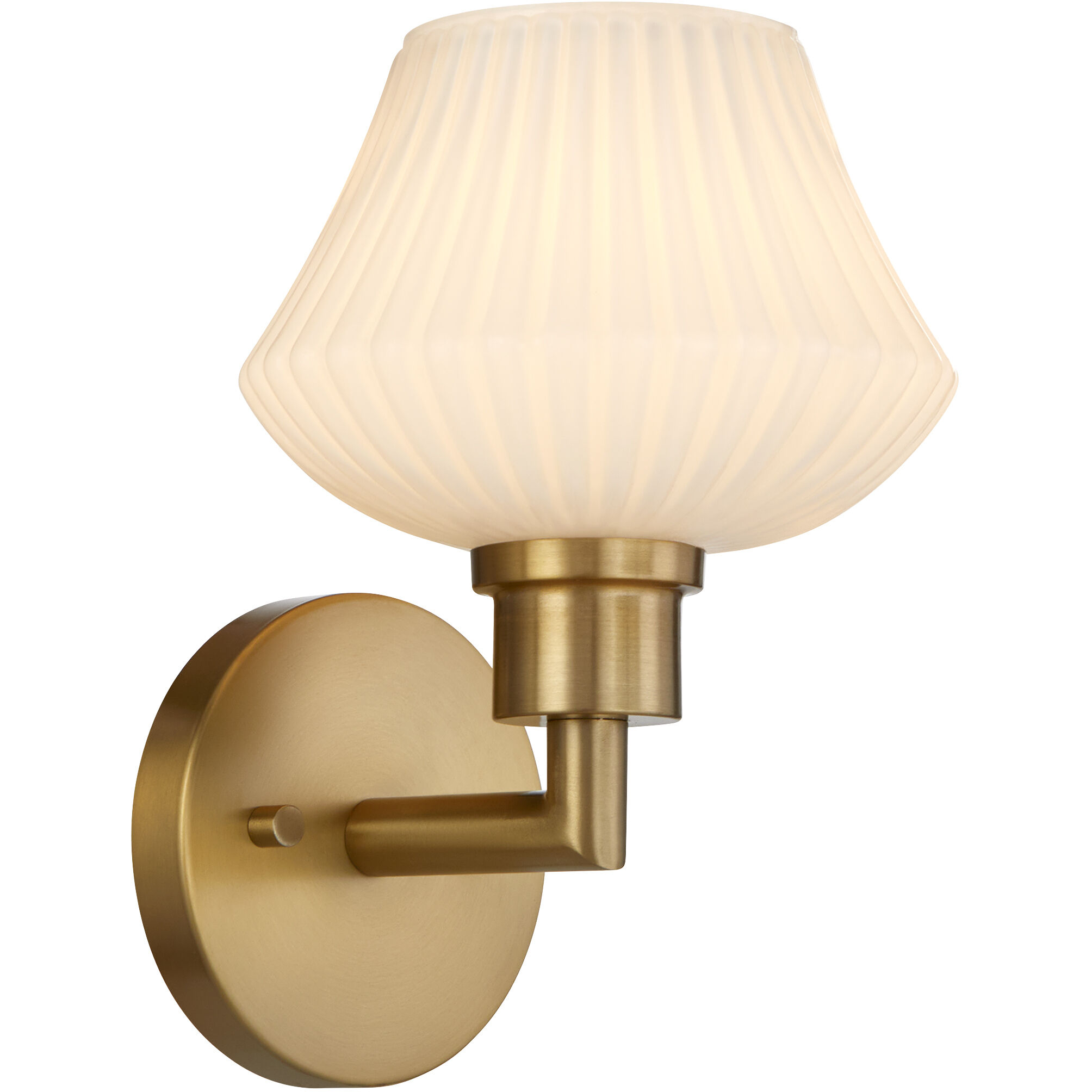 Cassini Wall Mount Wall Light in Aged Brass