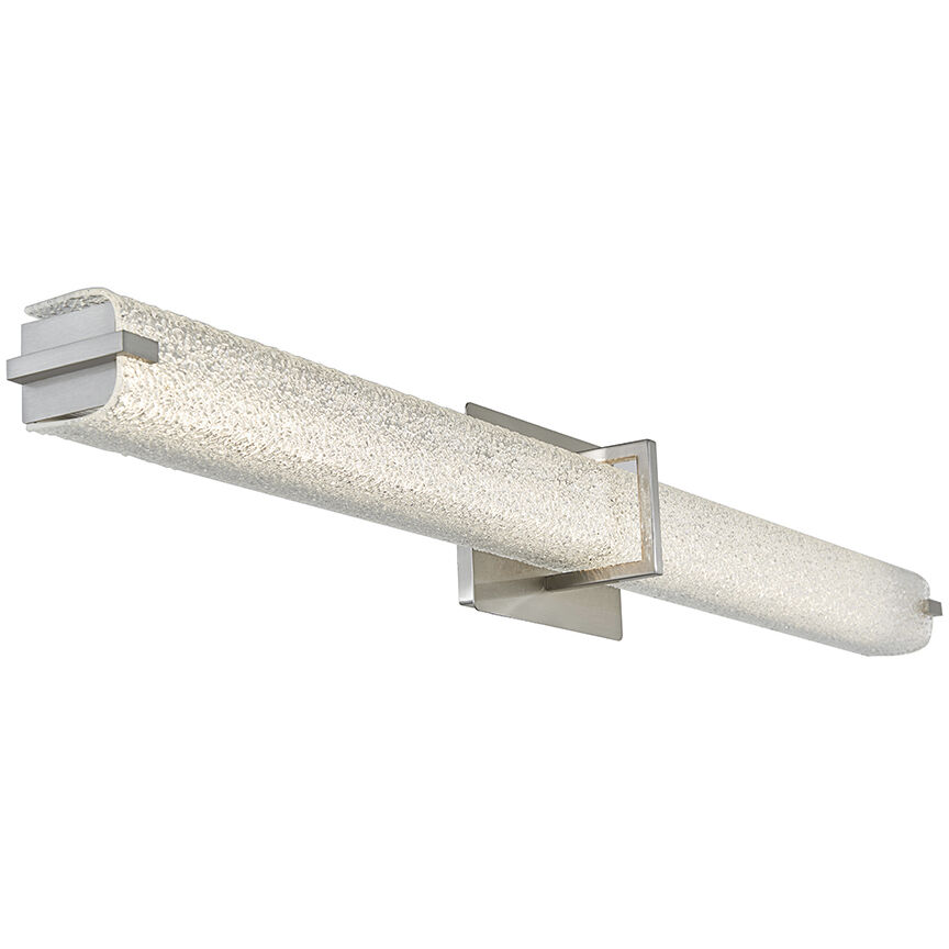 Squire LED 37.6 inch Brushed Nickel Bath Vanity Light Wall Light