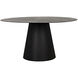 Vesuvius 59 X 59 inch Matte Black Dining Table