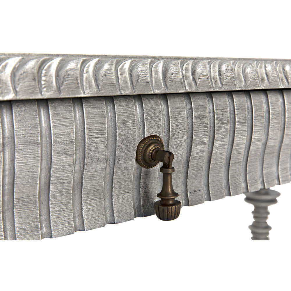 Portuguese 60 X 28 inch Distressed Grey Desk, Small