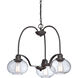 Trilogy 3 Light 22 inch Old Bronze Dinette Chandelier Ceiling Light