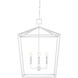 Denison 5 Light 32 inch Gesso White Chandelier Ceiling Light