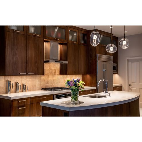 Meteo LED LED 10 inch Graphite Pendant Ceiling Light in 3000K LED, Zircon Inner - Bronze Outer