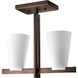 Rock-On 2 Light 16 inch Copper Bronze Hall & Foyer Ceiling Light