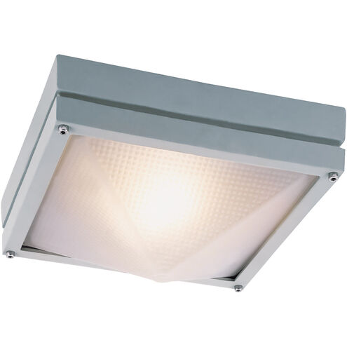 Harland 1 Light 9 inch Silver Outdoor Flushmount Lantern