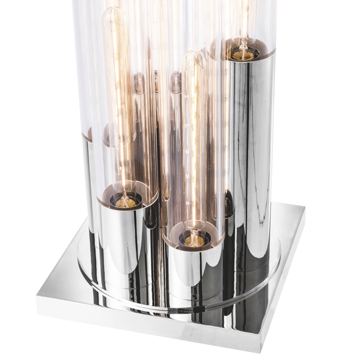 Paradiso 31.5 inch 40 watt Nickel Table Lamp Portable Light