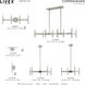 Copenhagen 5 Light 25 inch Brushed Nickel Chandelier Ceiling Light