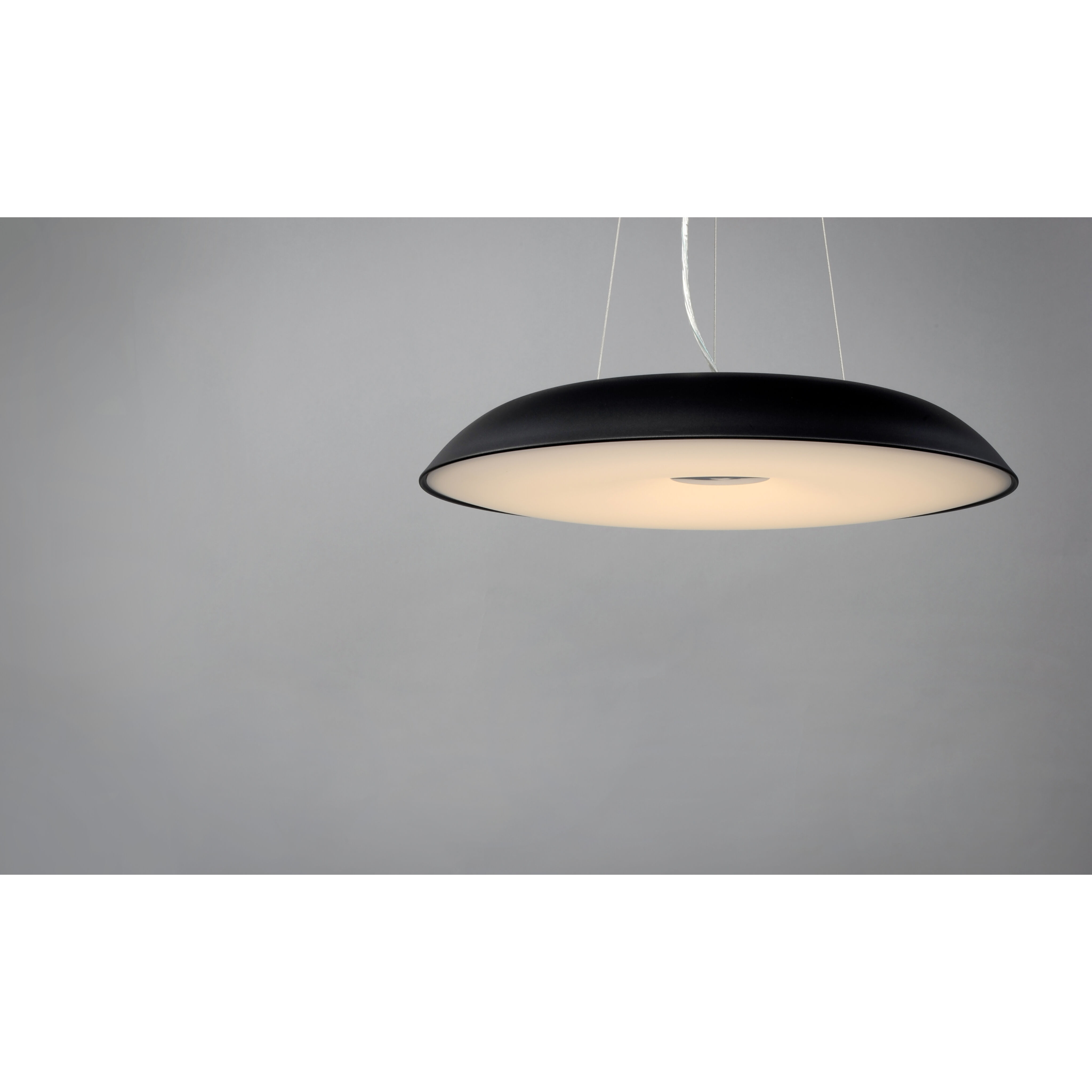 Dimple LED 23.5 inch Black Single Pendant Ceiling Light
