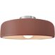 Radiance 1 Light 16 inch Canyon Clay and Brushed Nickel Semi Flush Ceiling Light